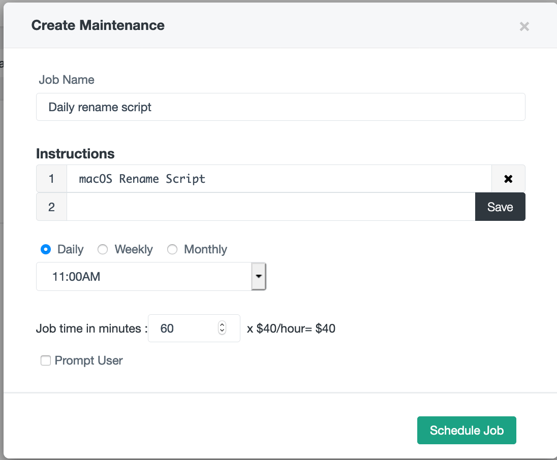 Add rename script as maintenance script